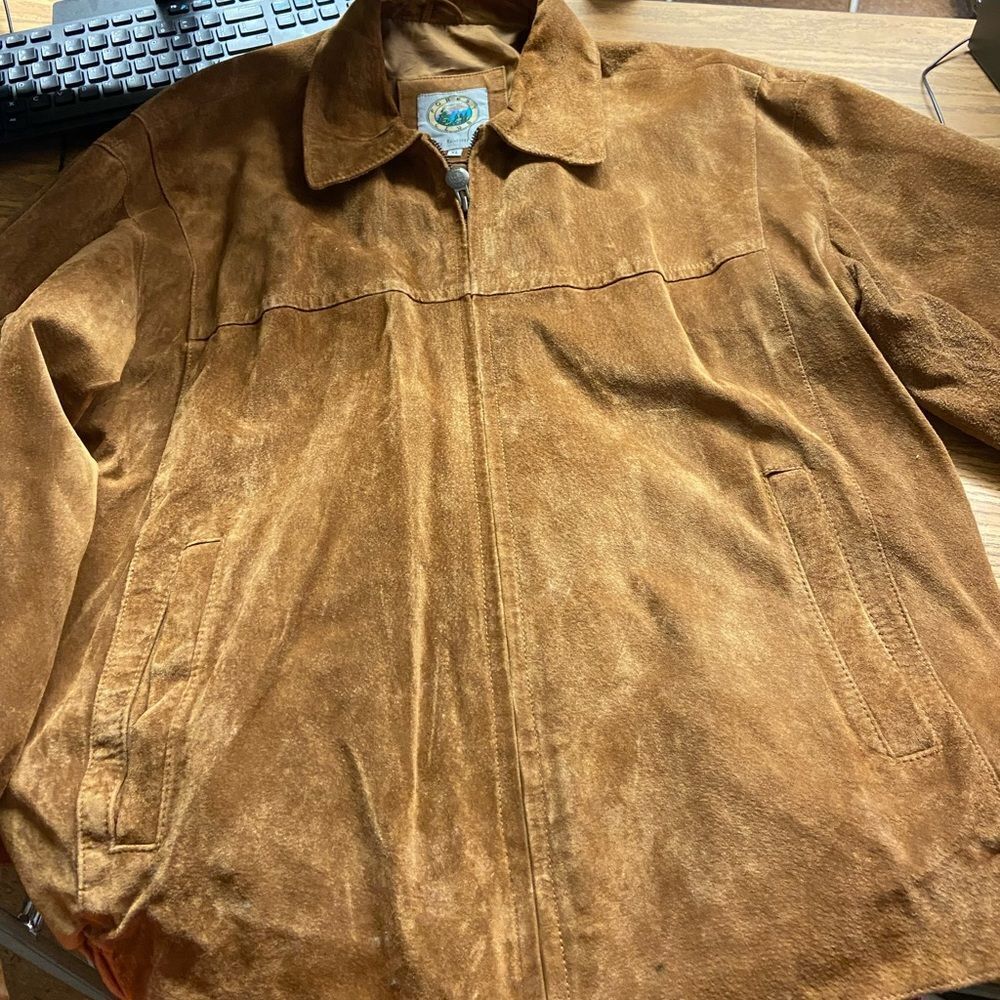 Forest Club by Rainforest size XL vintage suede jacket excellent condition